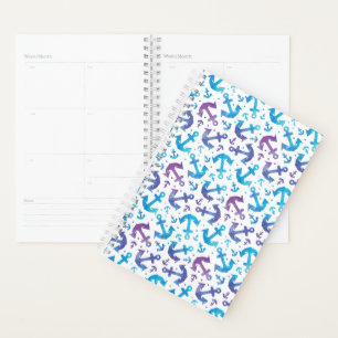 Tie Dye Anchor Pattern Planner
