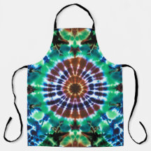 Tie Dye Apron in Earthtones