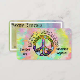 Tie-Dye Art and Bohemian Appreal Business Card