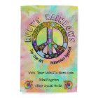 Tie-Dye Art and Bohemian Appreal Pedestal Sign