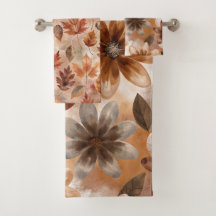 Tie Dye Autumn Floral