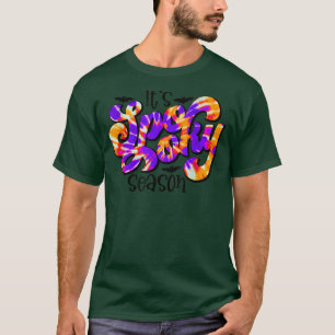 Tie Dye Autumn vibes It's Spooky season Halloween T-Shirt