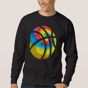 Tie Dye Basketball Cute Trippy Hippy Boys Girls Sweatshirt