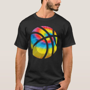 Tie Dye Basketball  Cute Trippy Hippy Boys Girls T-Shirt