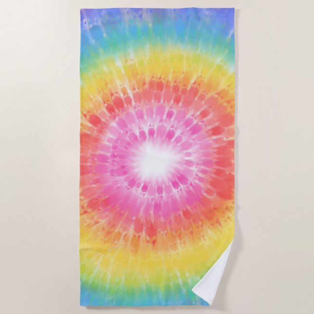 Tie Dye Beach Towel (Front)