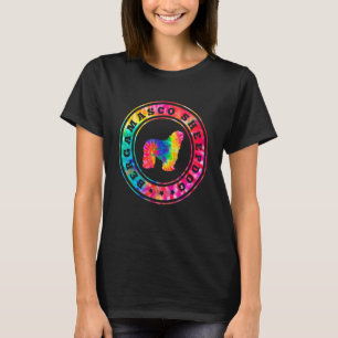 Tie Dye Bergamasco Sheepdog Dog Mom Dad Pet T-Shirt