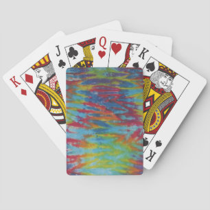 Tie Dye Bicycle Playing Cards