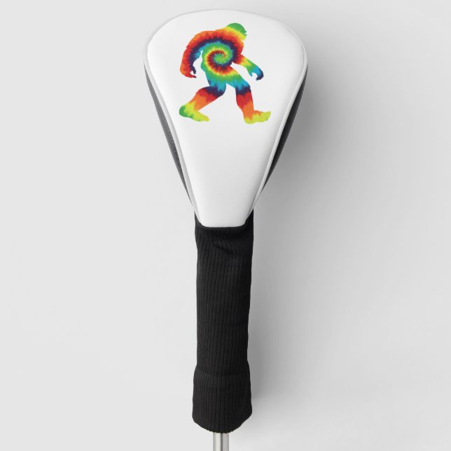 Tie Dye Bigfoot  Golf Head Cover (Front)