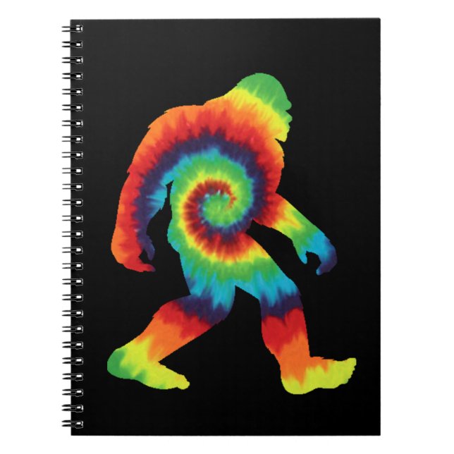 Tie Dye Bigfoot  Notebook (Front)