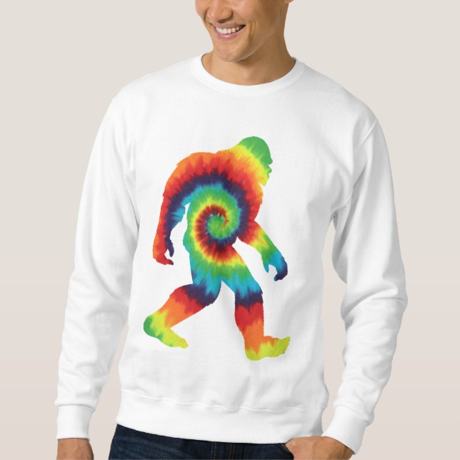 Tie Dye Bigfoot  Sweatshirt (Front)