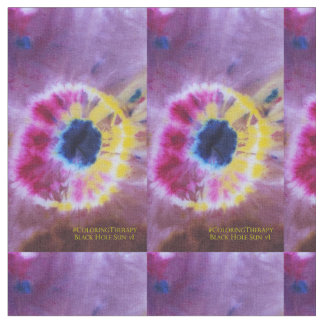 Tie-Dye Black Hole Sun #1 fabric