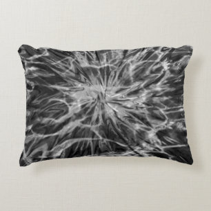 TIE DYE BLACK WHITE ACCENT PILLOW