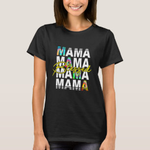 Tie dye blessed mama Christian mom Christian mothe T-Shirt