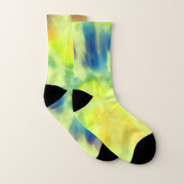 Tie-dye bleu et jaune