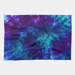 Tie Dye/Blue and Green Kitchen Towel