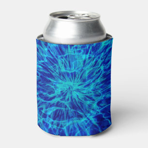 TIE DYE BLUE CAN COOLER