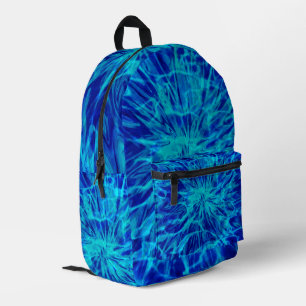 TIE DYE BLUE PRINTED BACKPACK