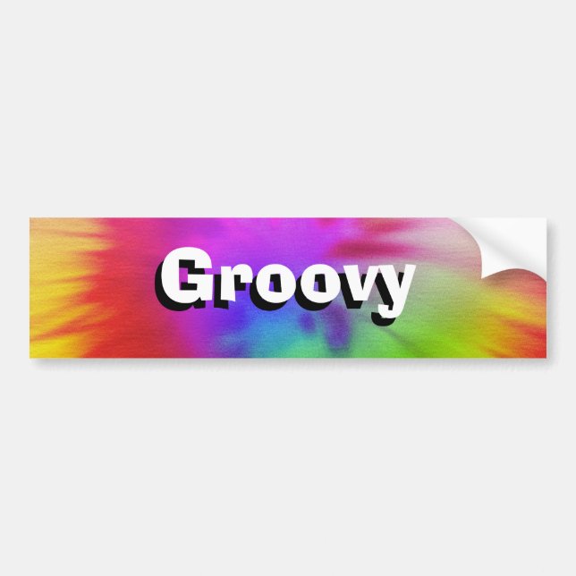 Tie Dye Bumper Sticker (Front)