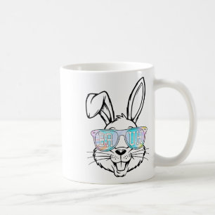 Tie Dye Bunny Rabbit Sungles Bruh Easter Boys Teen Coffee Mug