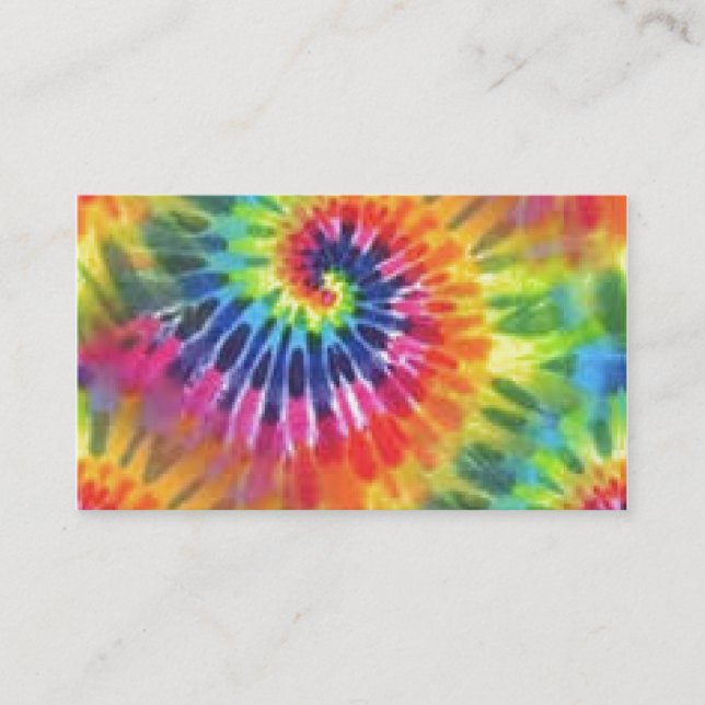 Tie Dye Business Card (Front)