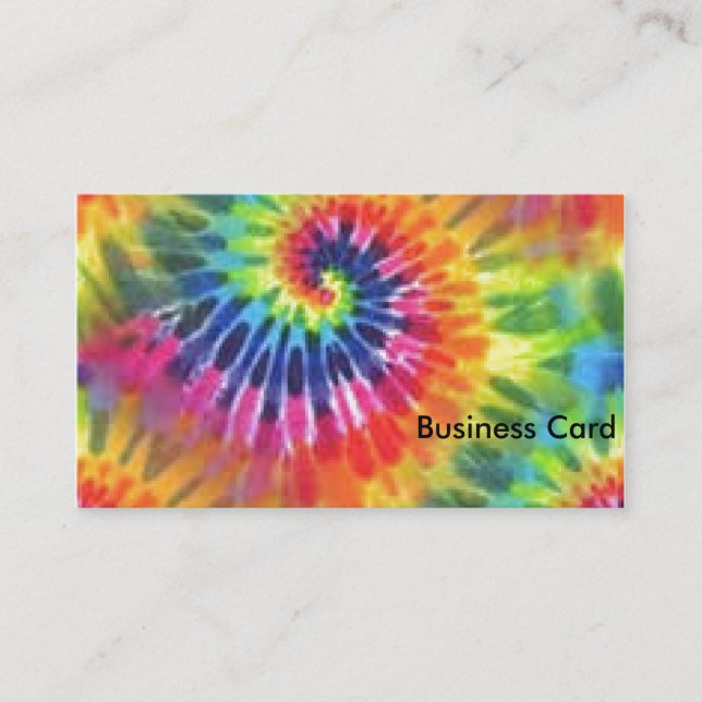 Tie Dye Business Card (Front)