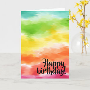 Tie Dye Card