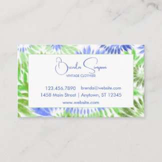 Tie Dye Cartes de visite