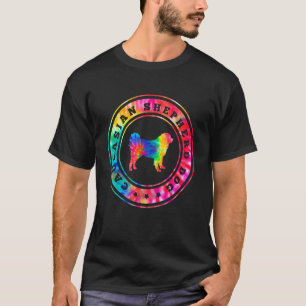Tie Dye Caucasian Shepherd Dog Dog Mom Dad Pet T-Shirt