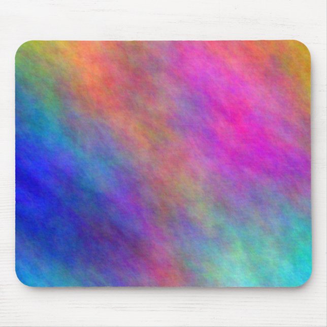 Tie Dye Colours Gas Cloud Mouse Pad (Front)