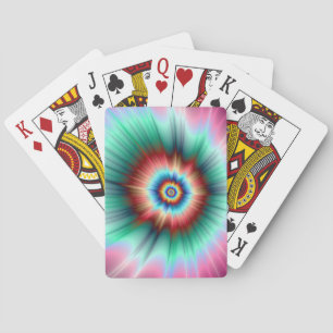 Tie Dye Comet Playing Cards