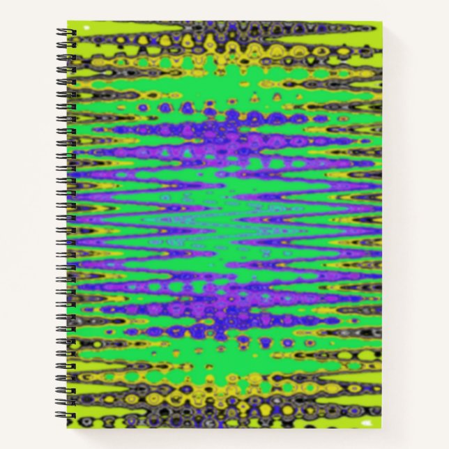 Tie dye cool design on  Spiral Notebook (Front)
