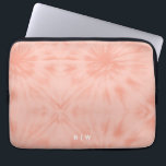 Tie Dye | Coral Pink Modern Pastel Laptop Sleeve<br><div class="desc">A simple tie dye pattern with a soft pastel coral pink colour palette. The perfect on trend gift or accessory can easily be customized with your name, initials, monogram, hashtag or slogan! Tie-Dye is making a major comeback right now and is officially the Biggest Trend of the Year! We think...</div>