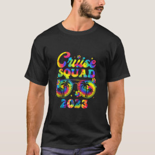 Tie Dye Cruise Squad 2023 Family Vacation Matching T-Shirt