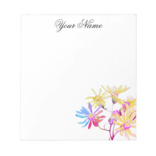 Tie-Dye Daisy Sketch Notepad