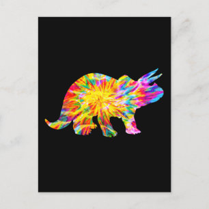 TIE DYE DINOSAUR POSTCARD