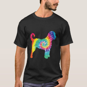 Tie Dye Dog Hippie Goldendoodle Retro Puppy T-Shirt