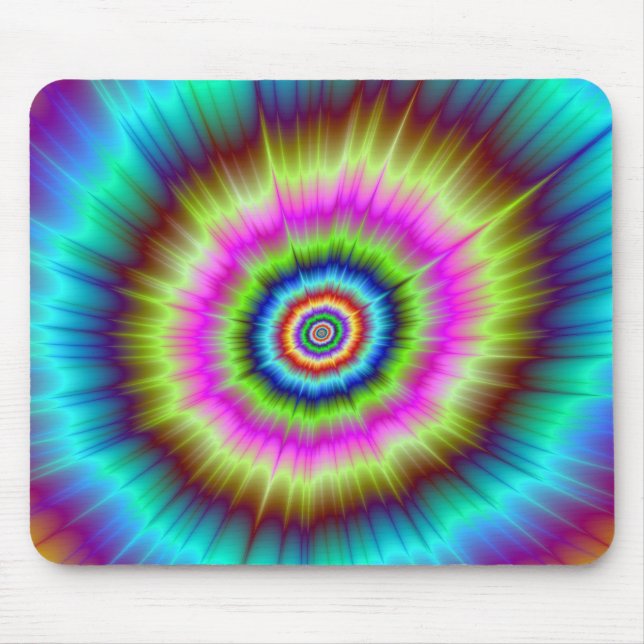 Tie Dye Explosion Mouse Pad (Front)