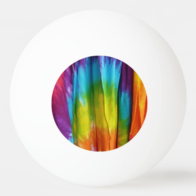Tie-Dye Fabric Print Ping Pong Ball (Front)
