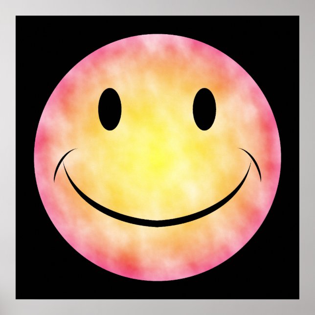 Tie Dye Face Poster (Front)