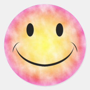 Tie Dye Face Sticker