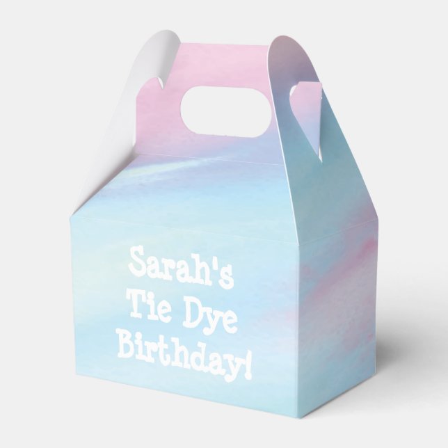 Tie Dye Favour Box (Front Side)