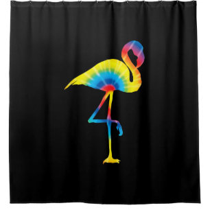 Tie Dye Flamingo Rainbow Print Bird Animal Hippie