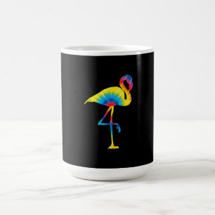 Tie Dye Flamingo Rainbow Print Bird Animal Hippie Coffee Mug