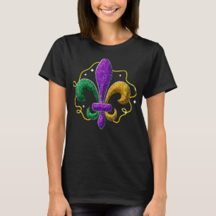 Tie Dye Fleur De Lis Mardi Gras Carnival Symbol Ne T-Shirt