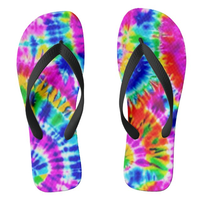  Tie Dye Flip Flops (Footbed)