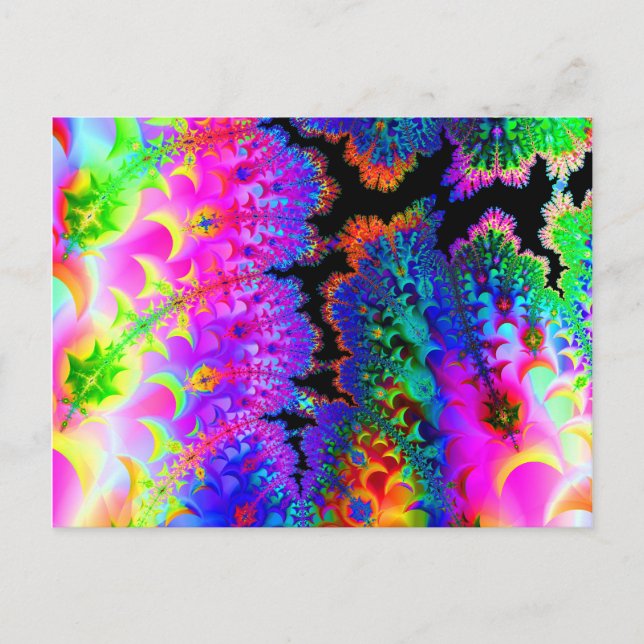 Tie Dye Fractal Postcards (Front)