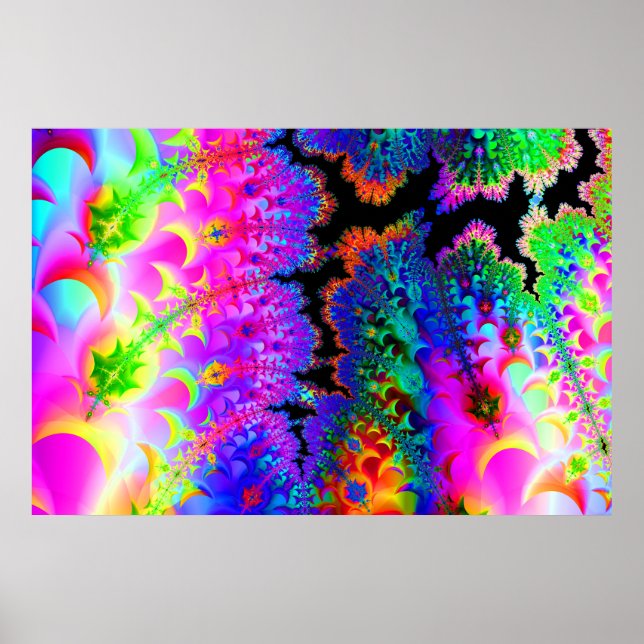 Tie Dye Fractal Poster (Front)