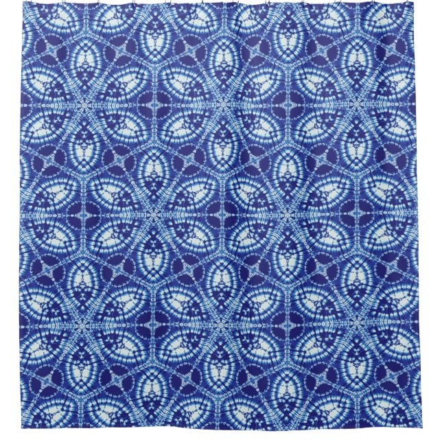Tie Dye Geometric Blue Kaleidoscope  (Front)