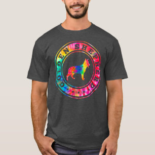Tie Dye Golden Shepherd Dog Mom Dad Pet Lover  T-Shirt