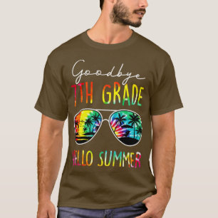 Tie Dye Goodbye 7th Grade Hello Summer Last Day Of T-Shirt